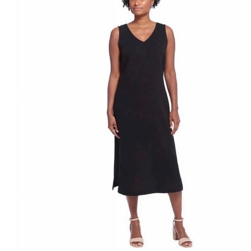 Briggs Dress XL Black Sleeveless V-Neck - Picture 4 of 4